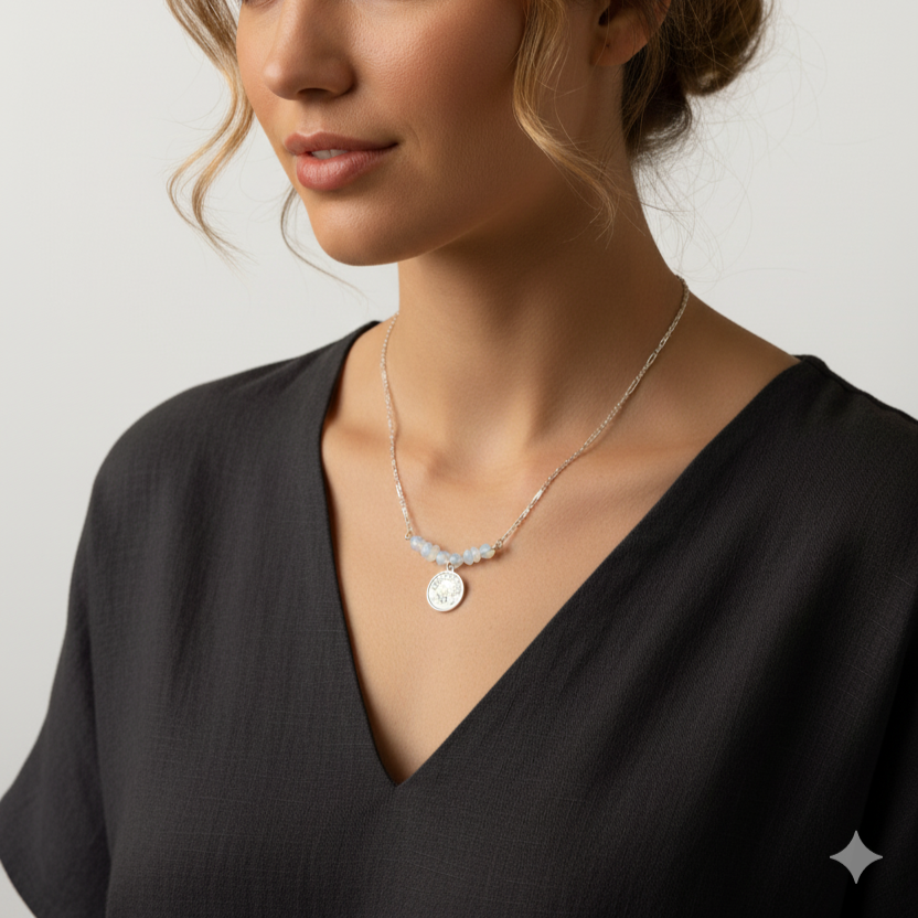 Collar del Zodíaco Acuario | Piedra del signo Acuario