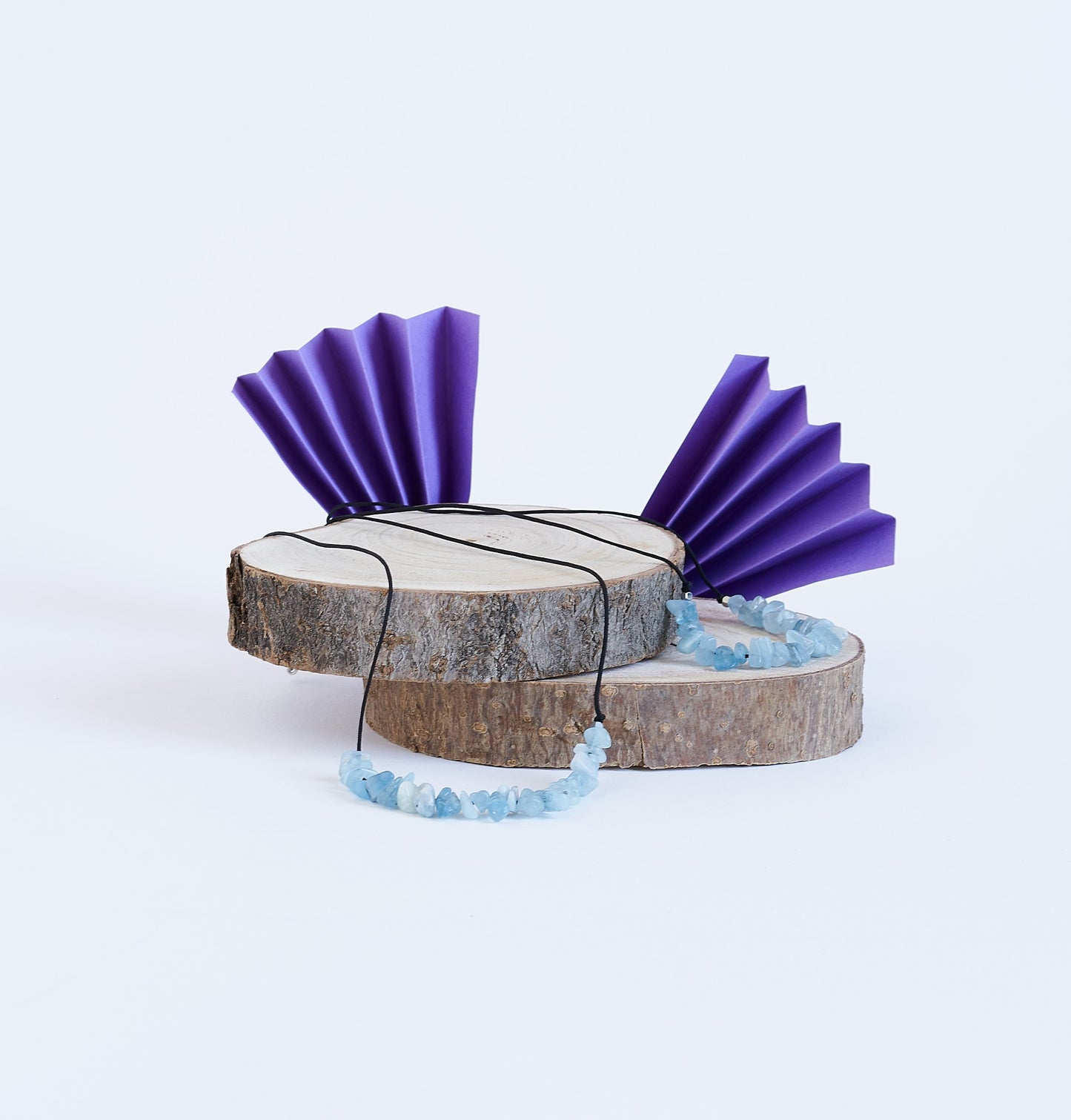 Collar con aguamarina, piedra Natural - NellayComplements #
