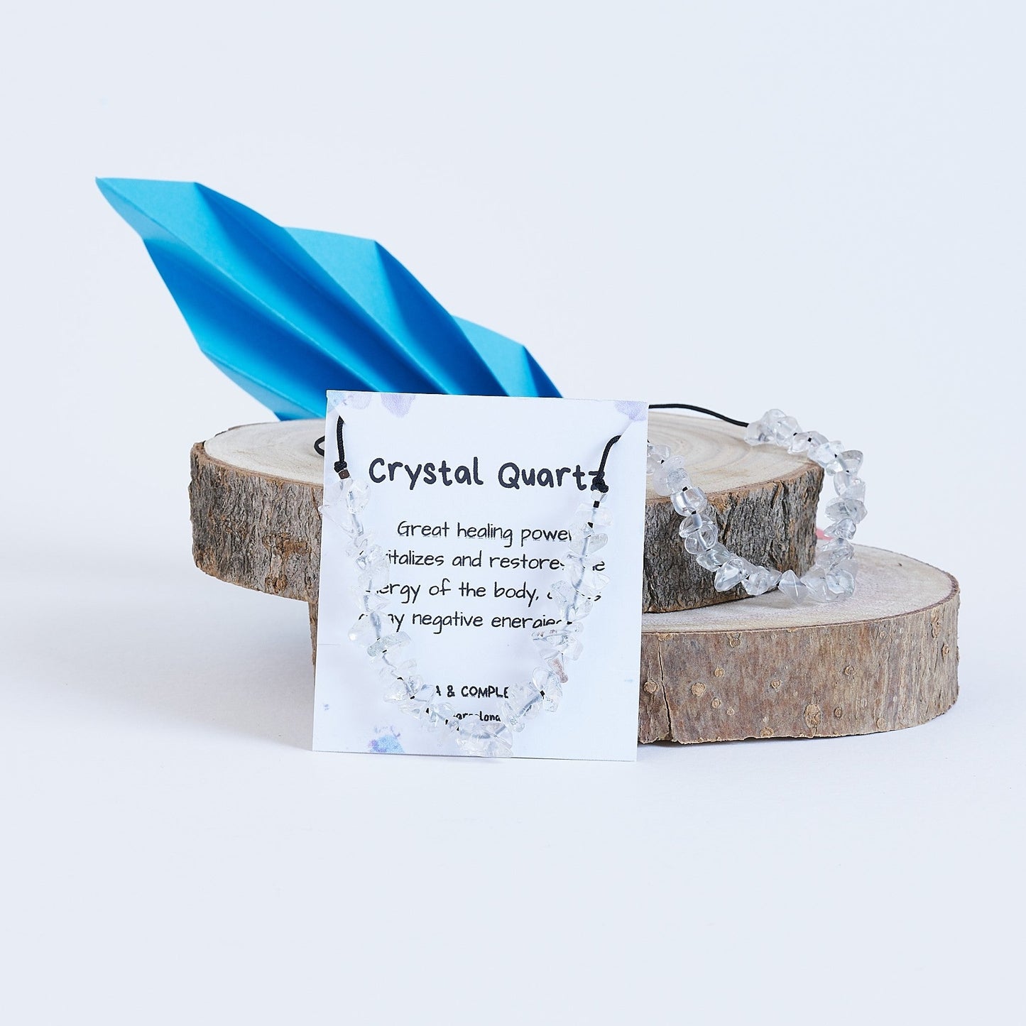 Collar con Cuarzo Cristal transparente, Piedra natural - NellayComplements #
