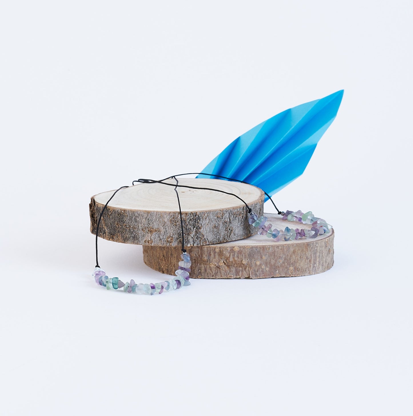 Collar con fluorita arcoíris. Piedras naturales - NellayComplements #