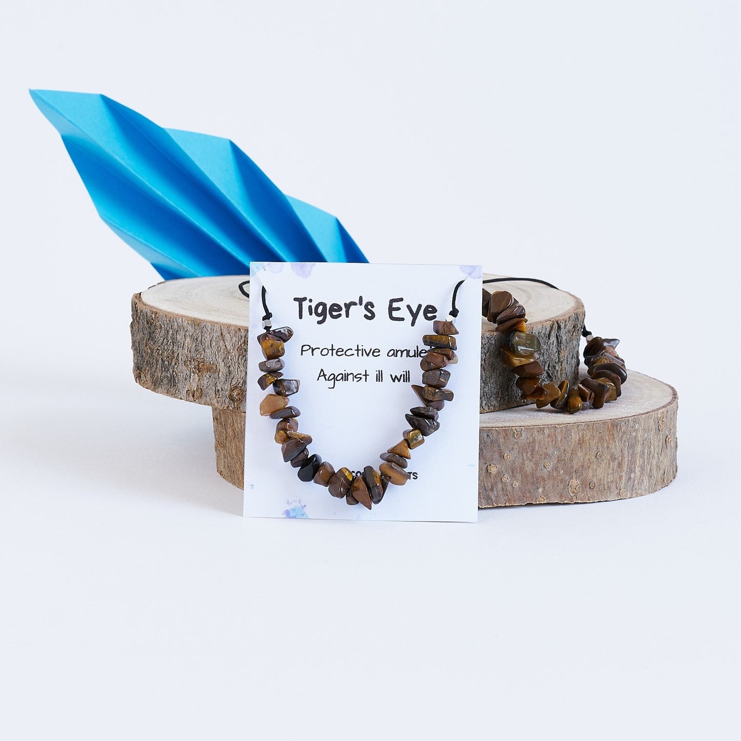 Collar con ojo de tigre, piedra natural - NellayComplements #