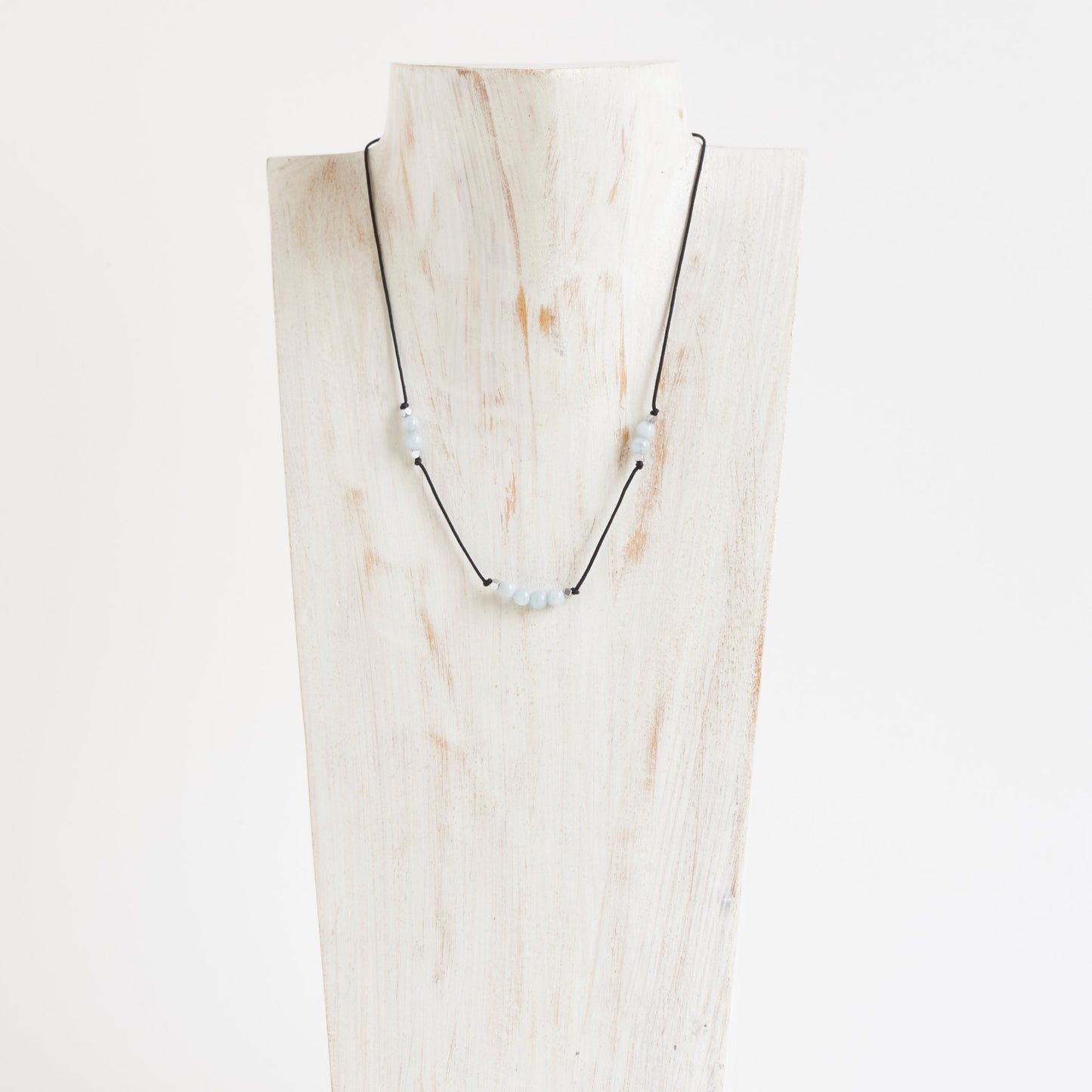 Collar con piedra de nacimiento de marzo | Collar redondo de aguamarina | Regalo de cumpleaños de marzo |