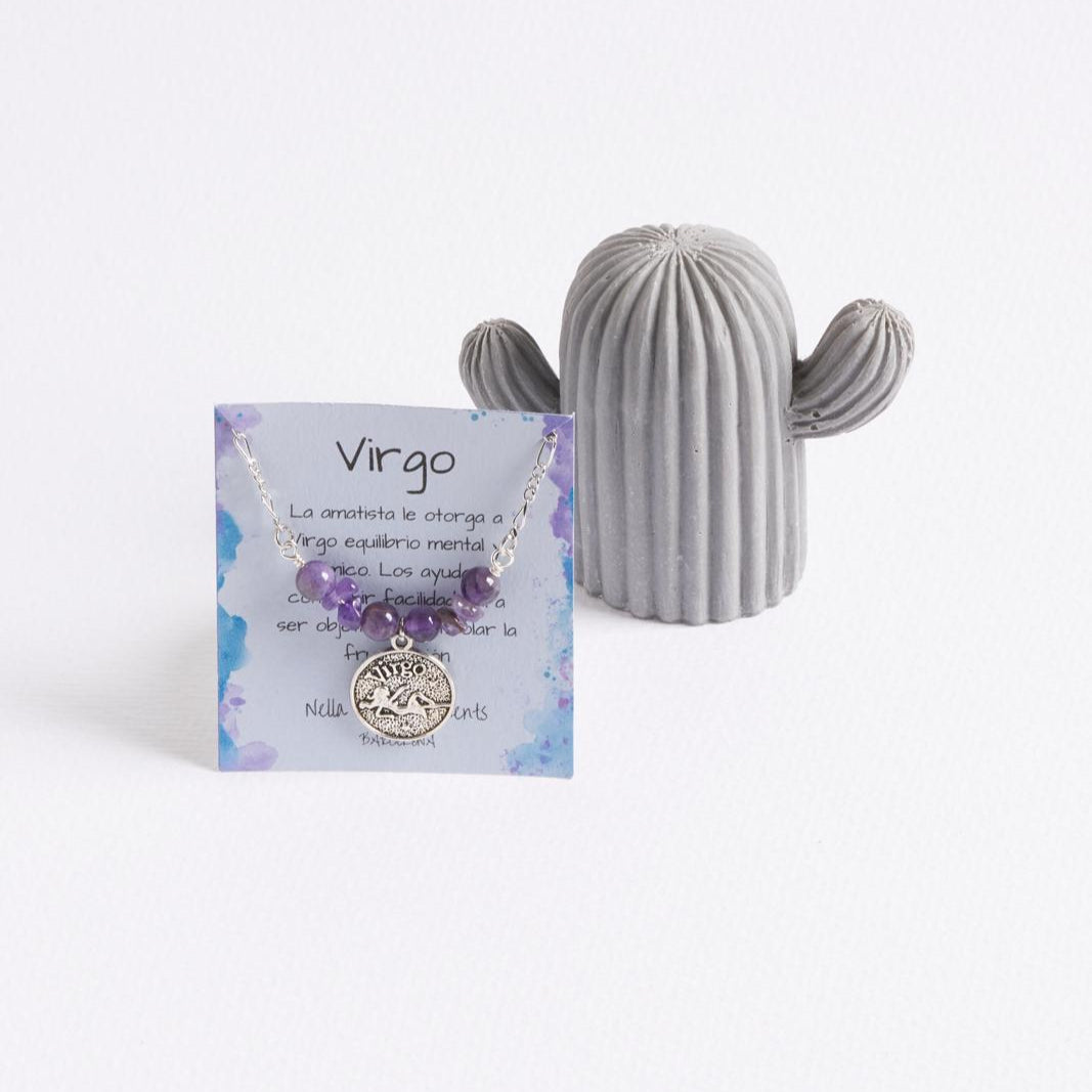 Collar del zodíaco Virgo | Piedra del signo Virgo