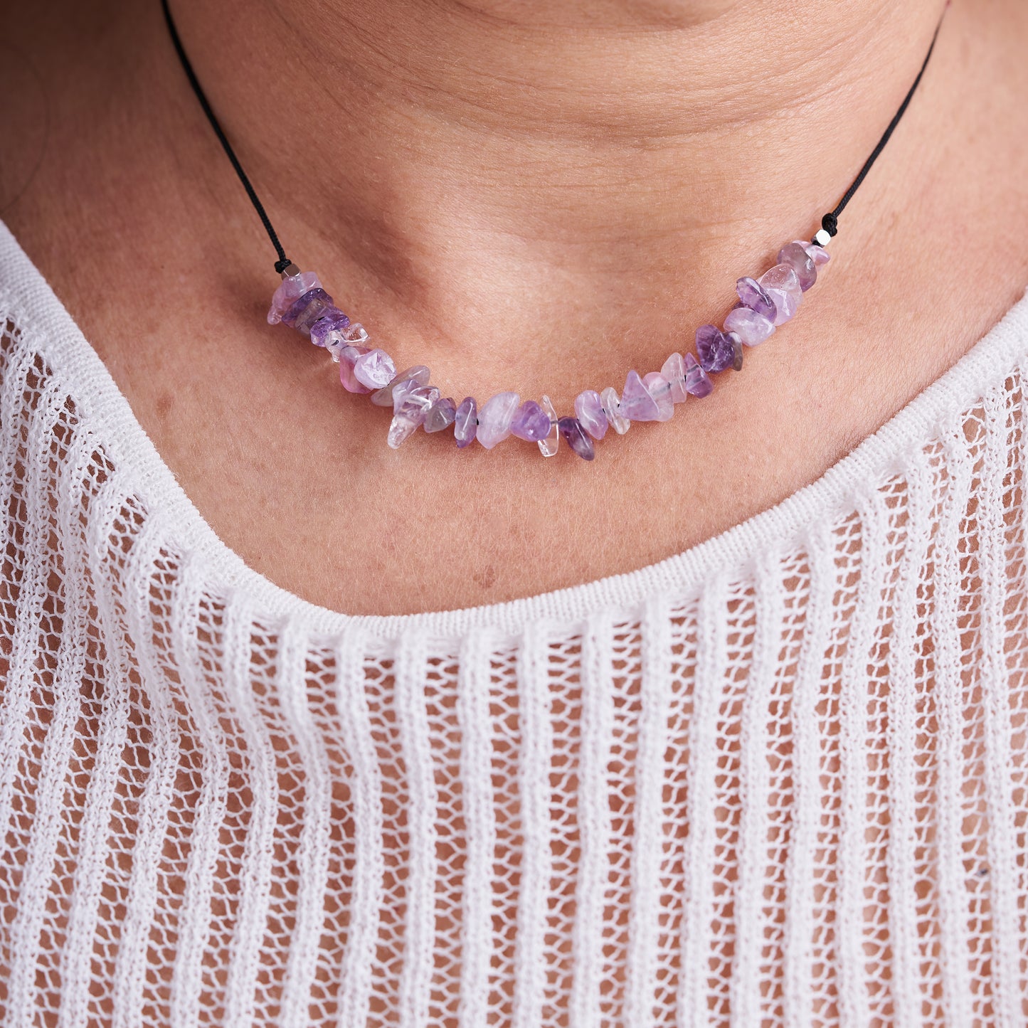 Collar con Amatista, piedra natural - NellayComplements #