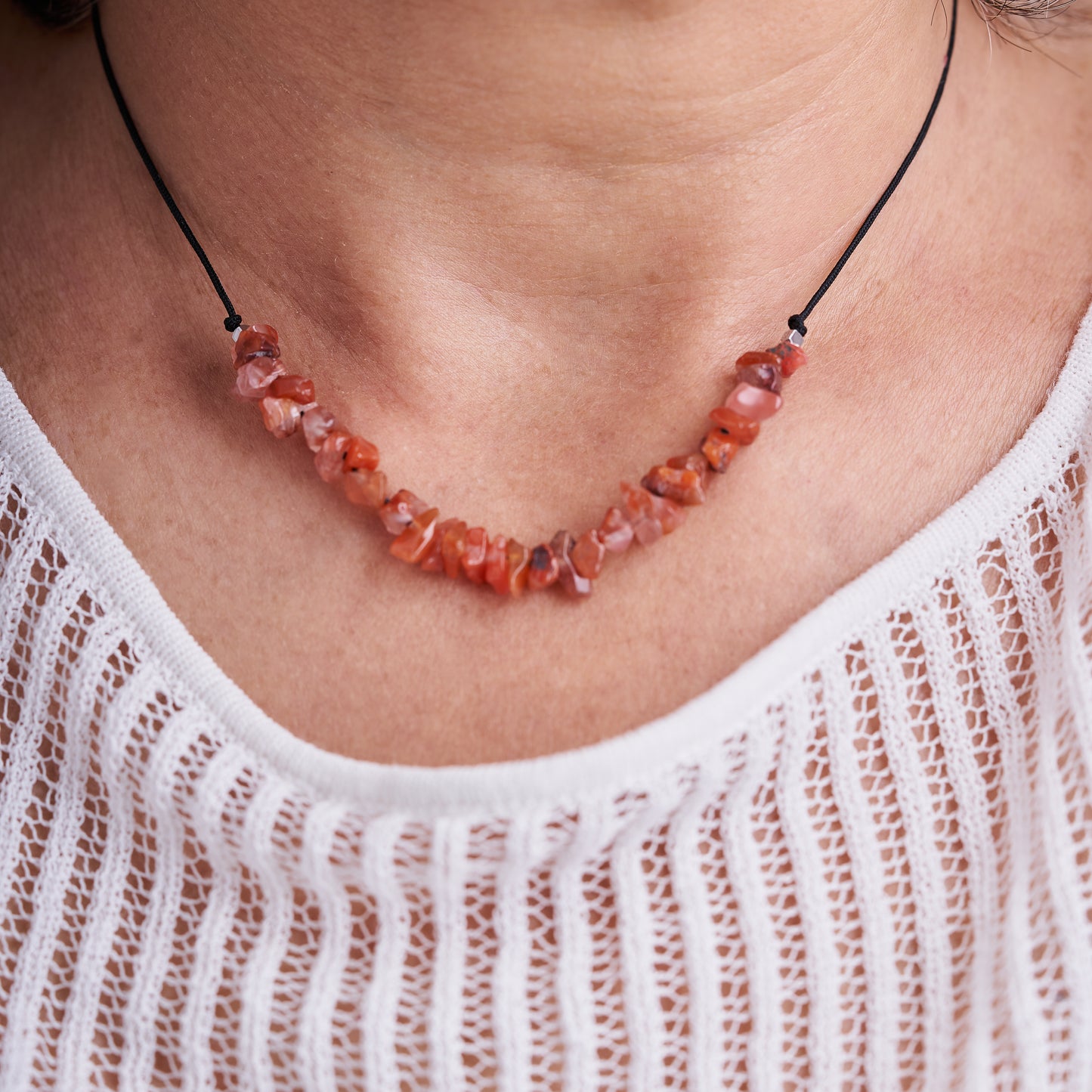 Collar con Cornalina, piedra natural - NellayComplements #
