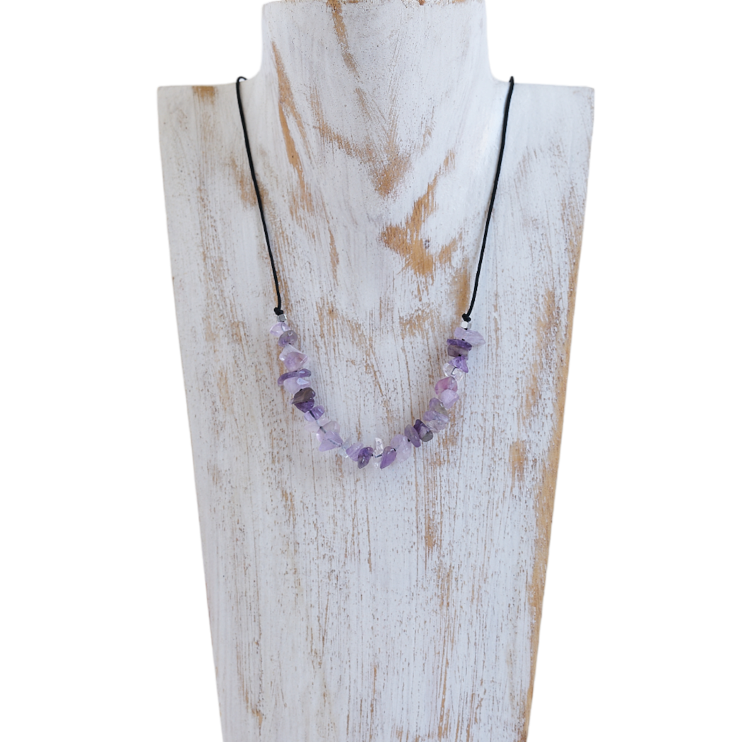 Collar con Amatista, piedra natural - NellayComplements #