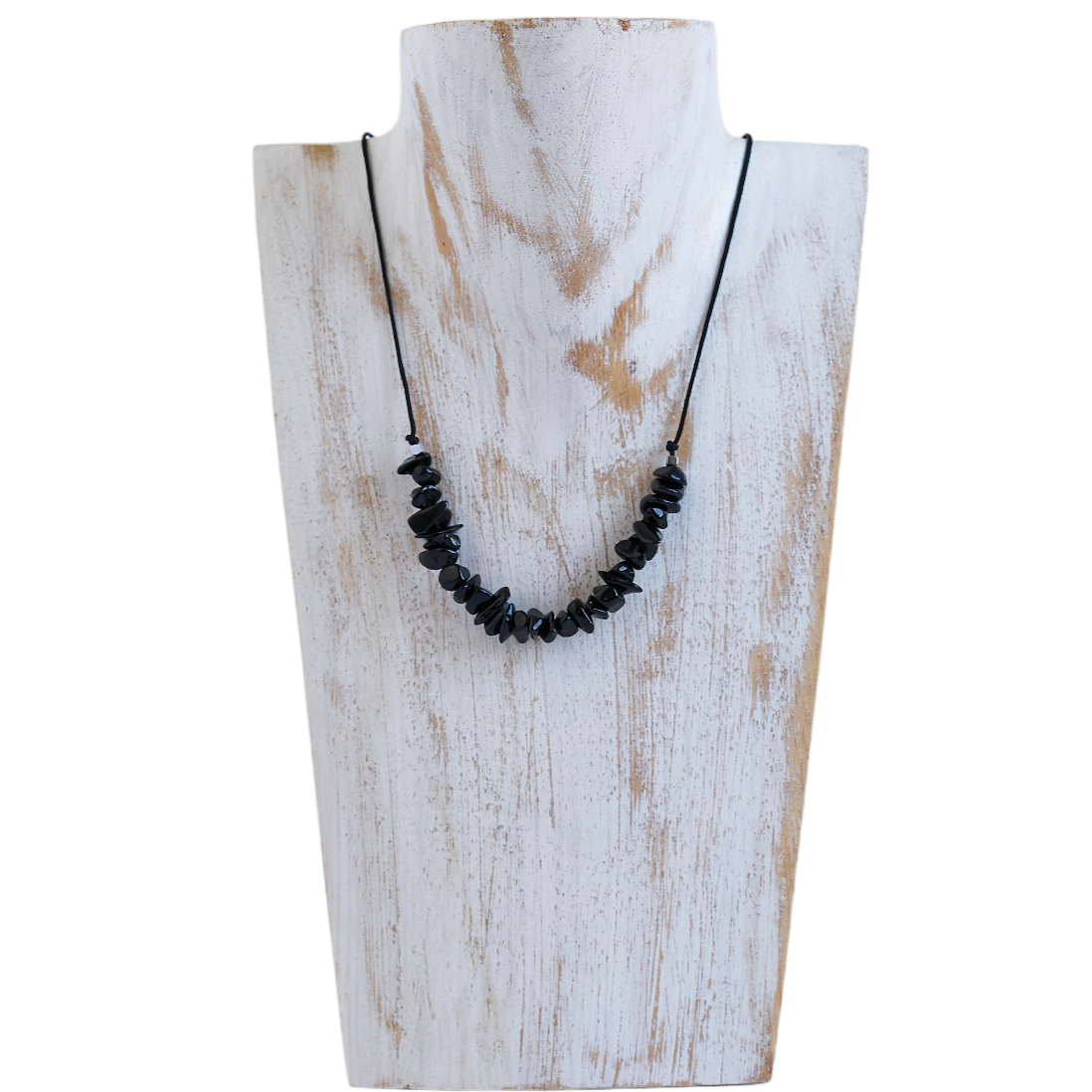 Collar con obsidiana, Piedra natural. - NellayComplements #