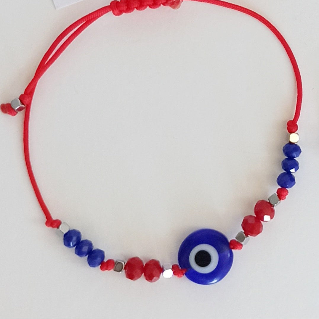 Pulsera de protección con ojo Turco y cristales - NellayComplements #