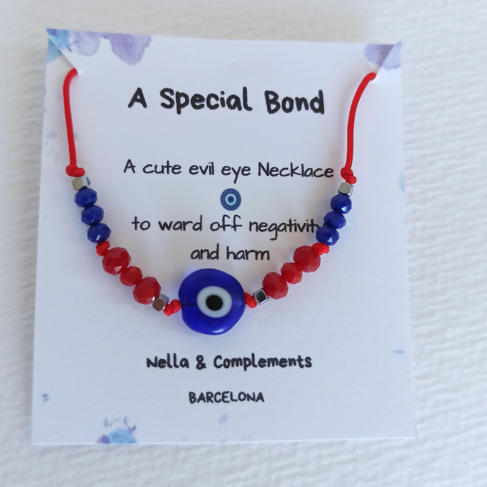 Pulsera de protección con ojo Turco y cristales - NellayComplements #