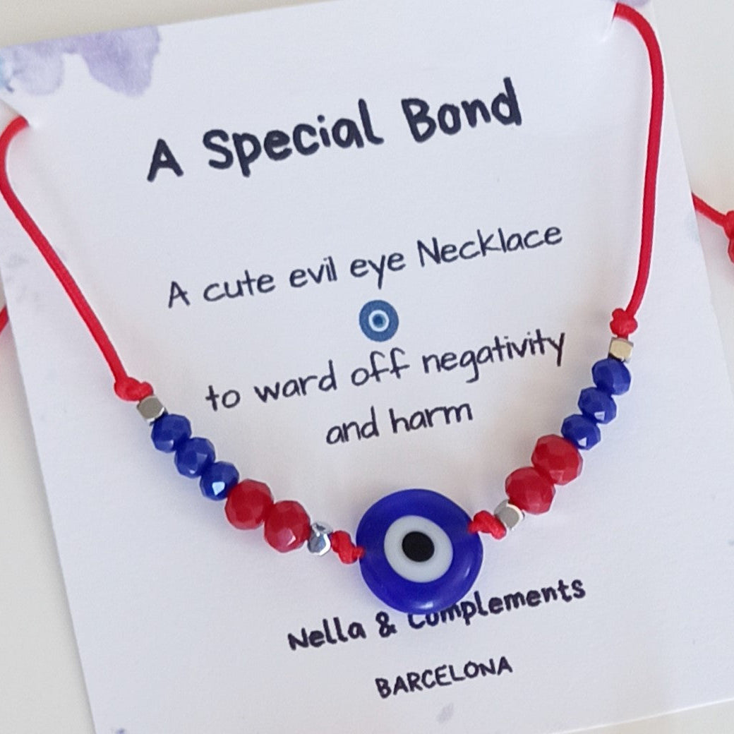 Pulsera de protección con ojo Turco y cristales - NellayComplements #