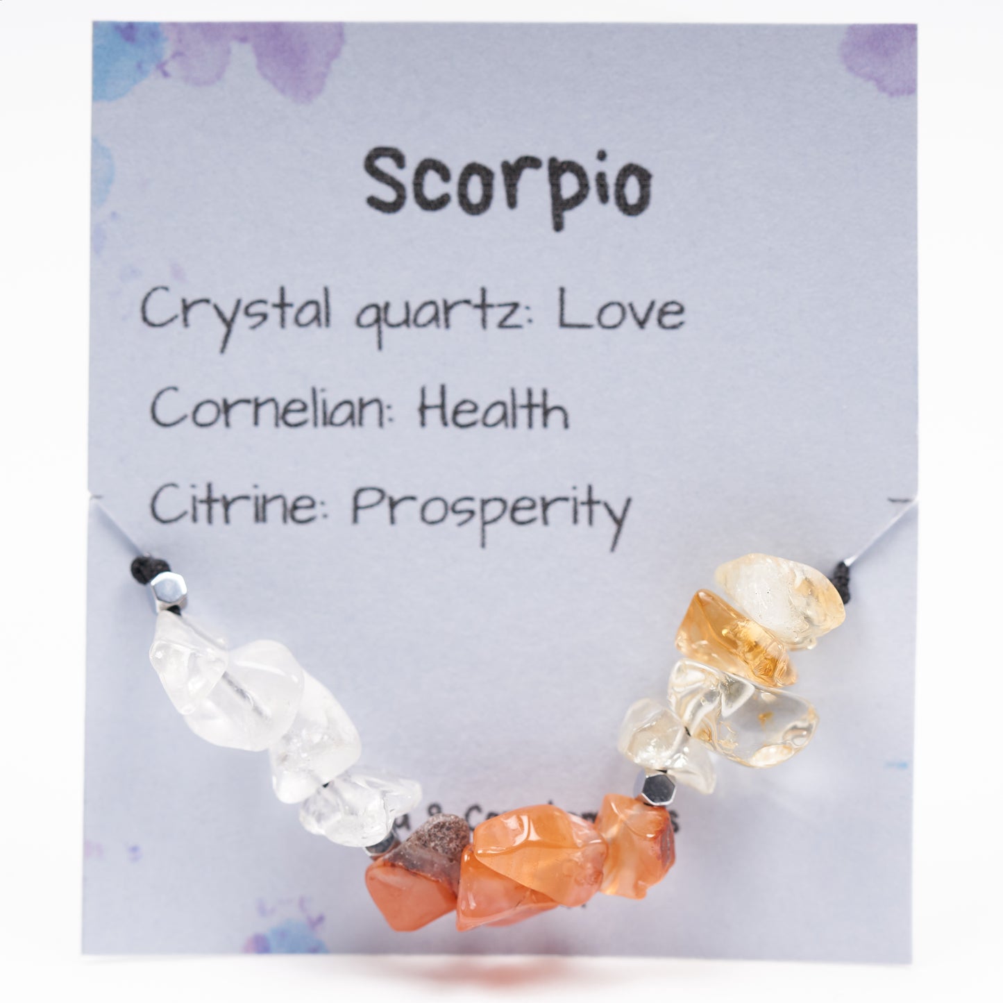 Pulsera piedras del Zodíaco Escorpio. - NellayComplements #