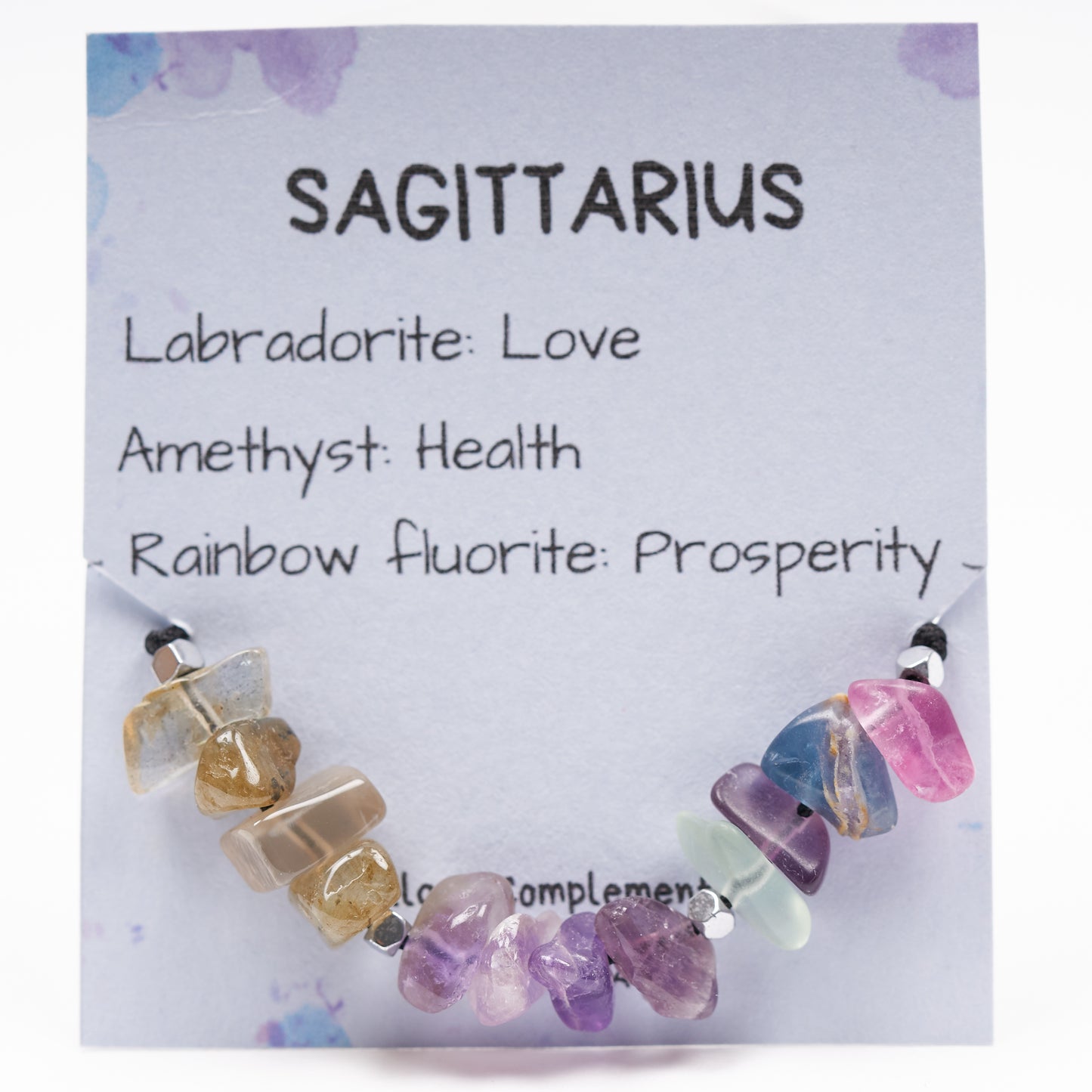 Pulsera piedras del zodíaco Sagitario. - NellayComplements #