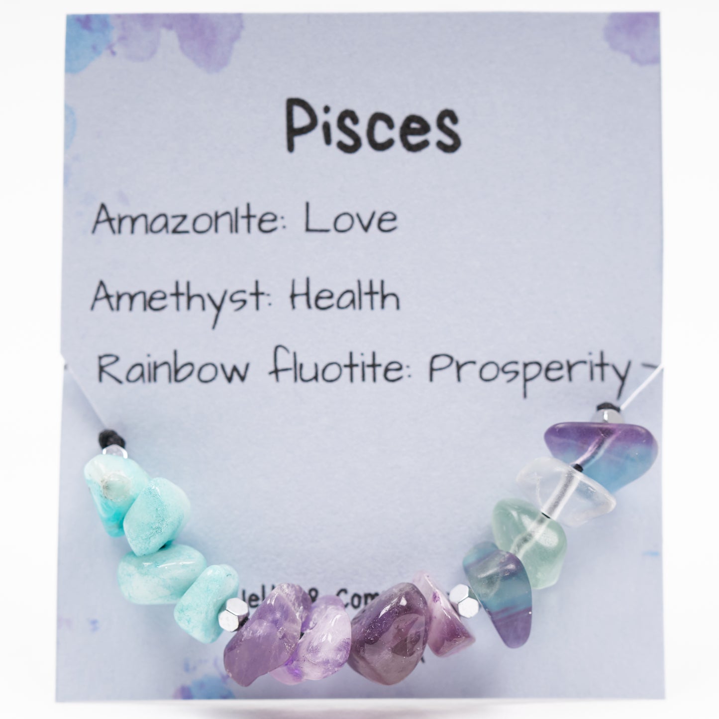 Pulsera piedras del Zodíaco Piscis. - NellayComplements #