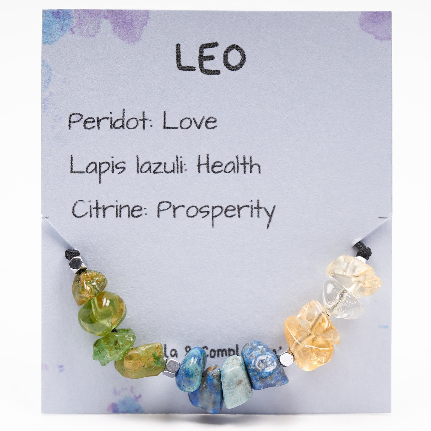 Pulsera piedras del zodíaco Leo. - NellayComplements #