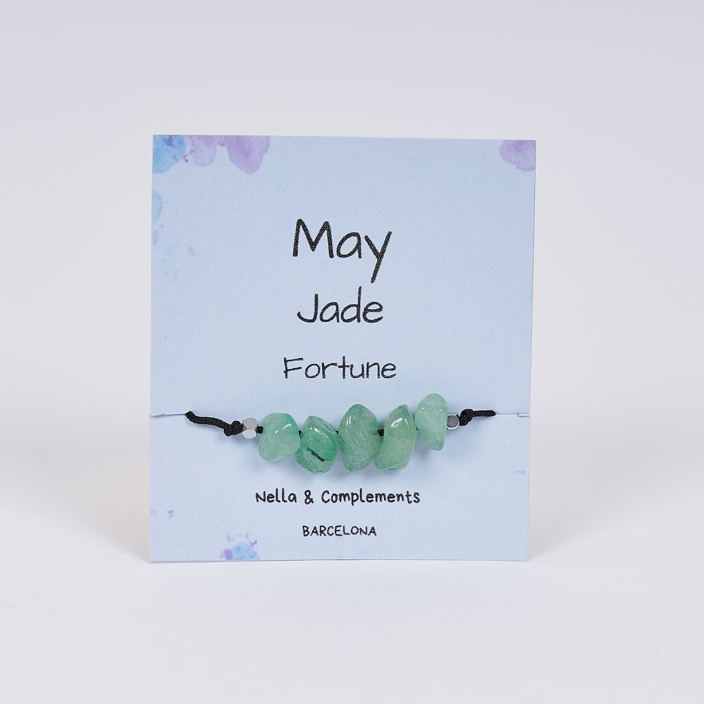 Pulsera con piedras de nacimiento mes de Mayo - NellayComplements #