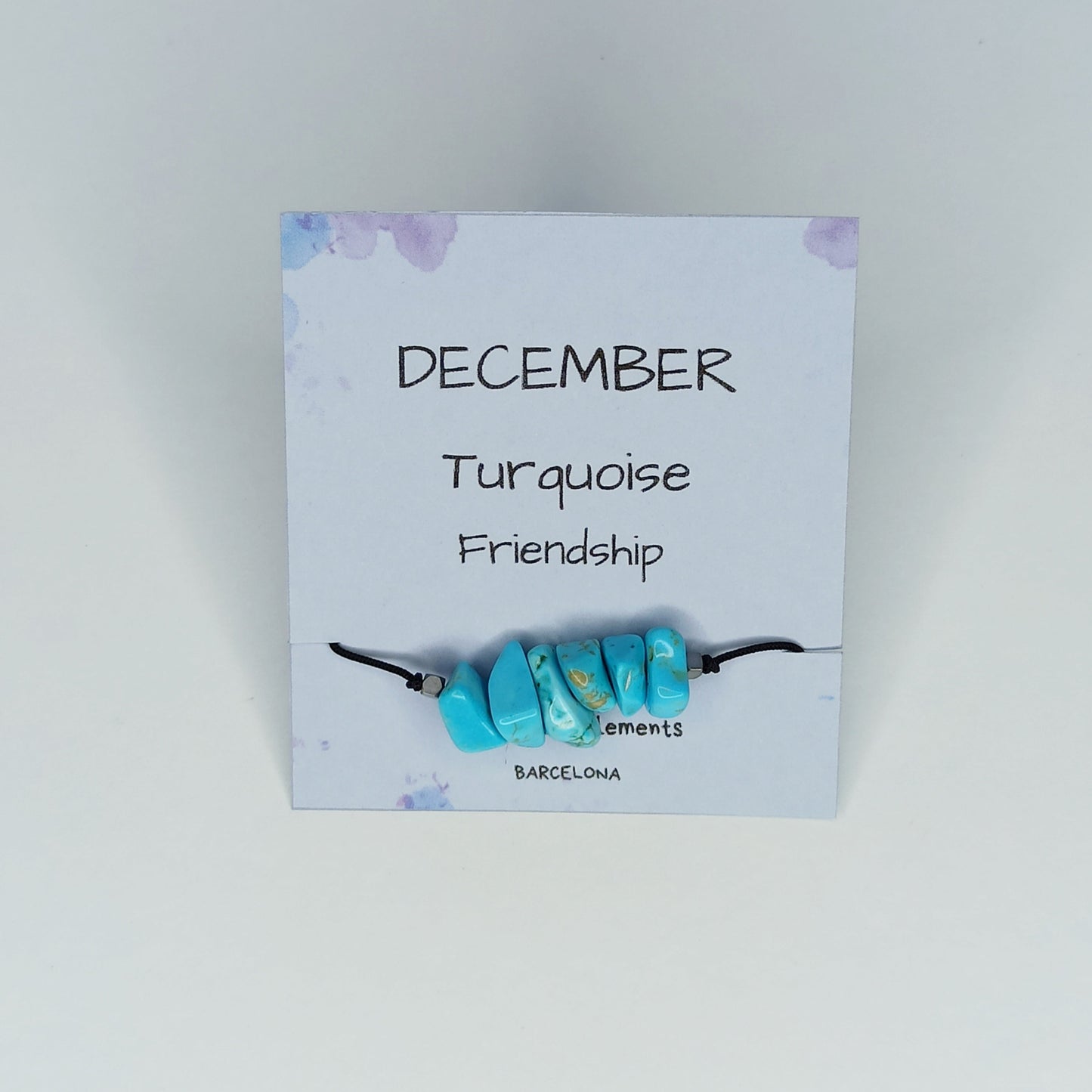Pulsera con piedras de nacimiento mes de Diciembre - NellayComplements #