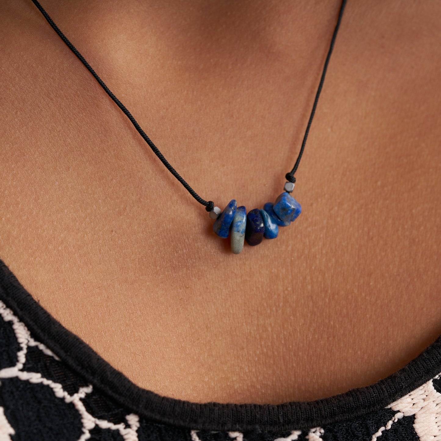 Collar con piedras de nacimiento mes de Septiembre - NellayComplements #