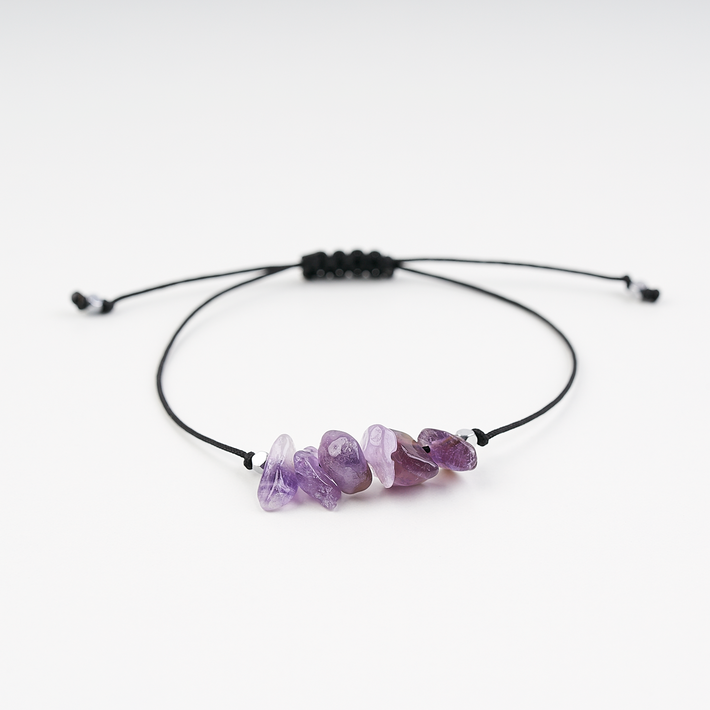 Pulsera con piedras de nacimiento mes de Febrero - NellayComplements #