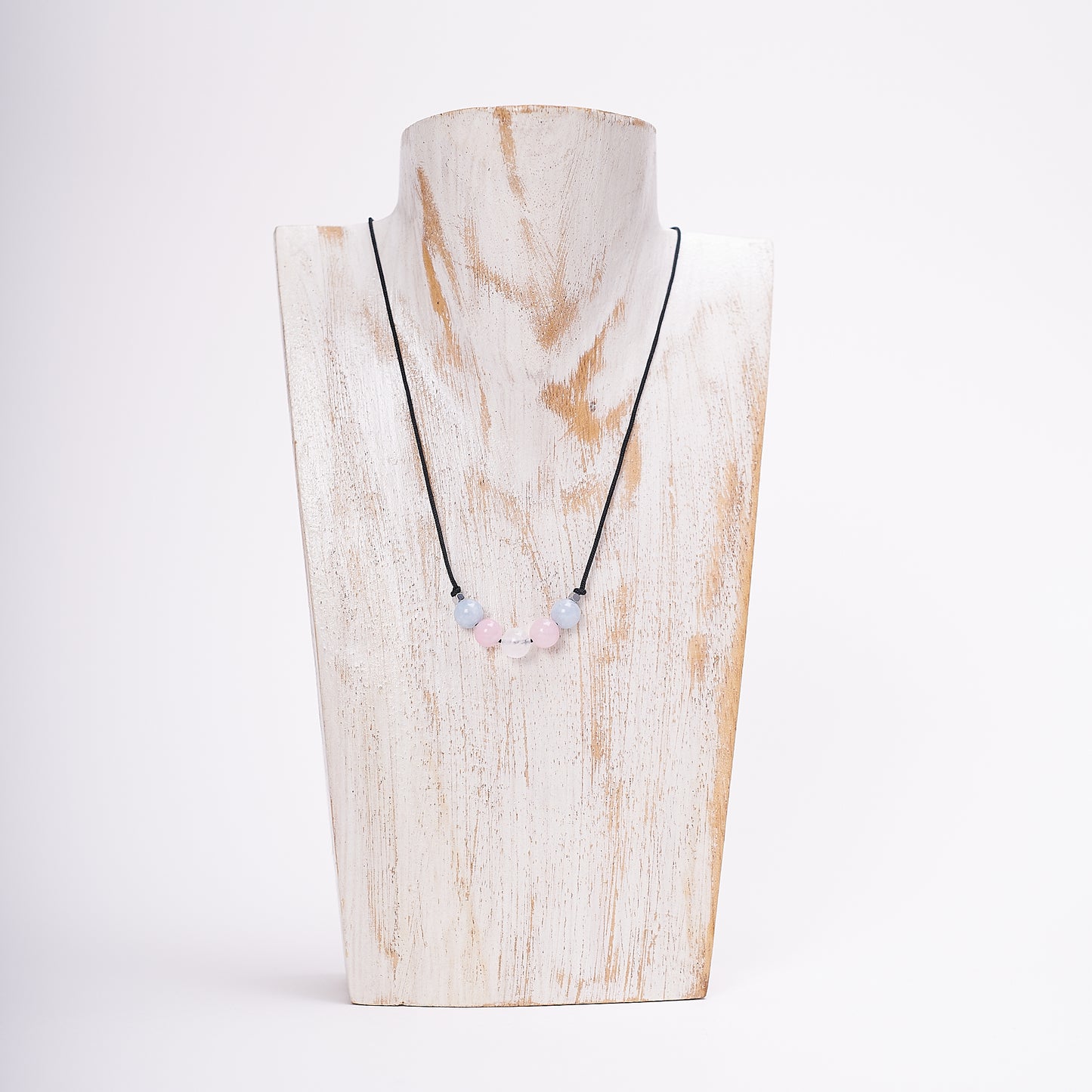 Collar de orgullo Transgenero, agatas naturales. - NellayComplements #