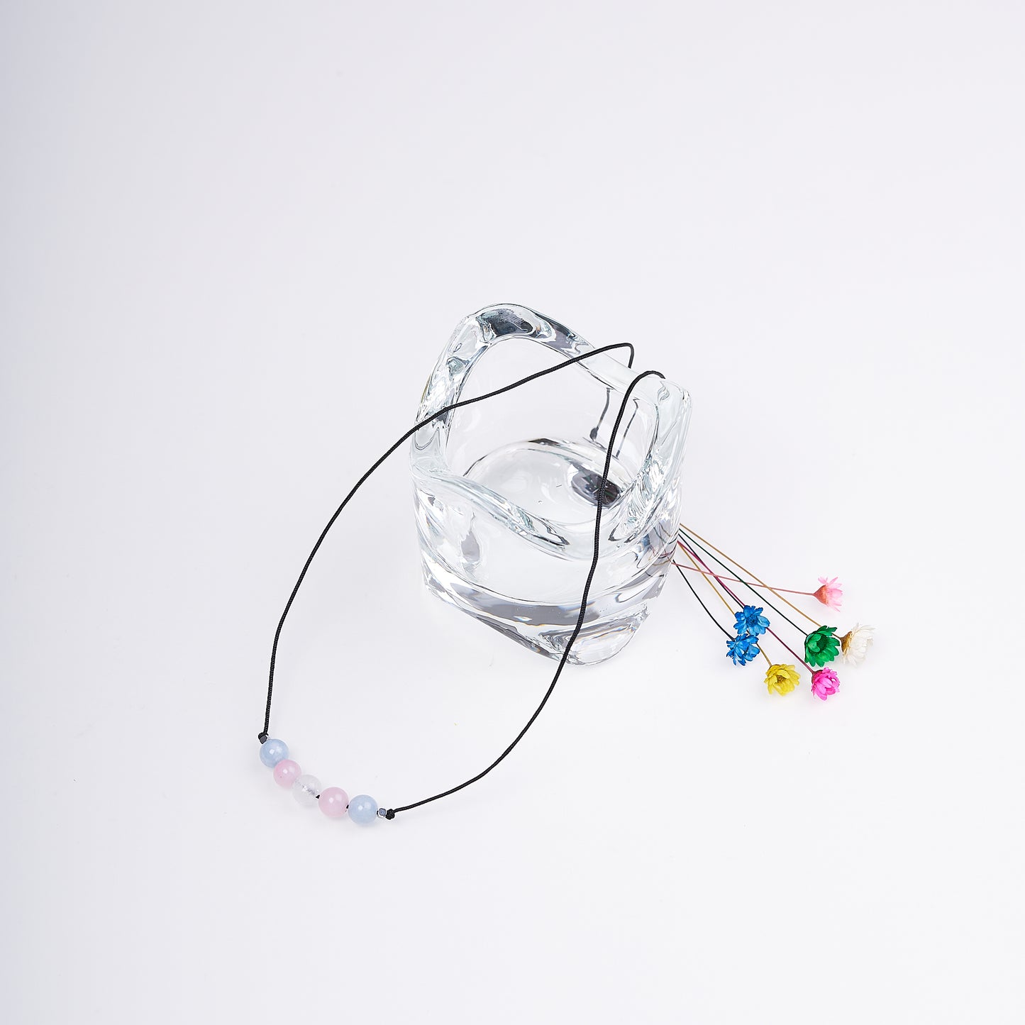 Collar de orgullo Transgenero, agatas naturales. - NellayComplements #