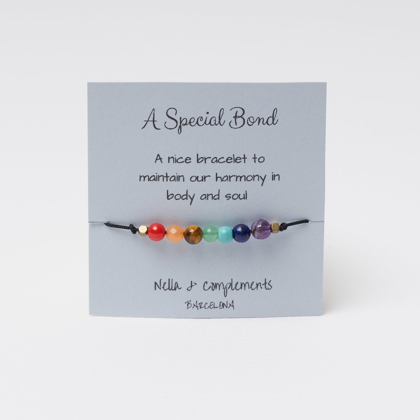 Pulsera 7 chakras con piedras naturales. - NellayComplements #