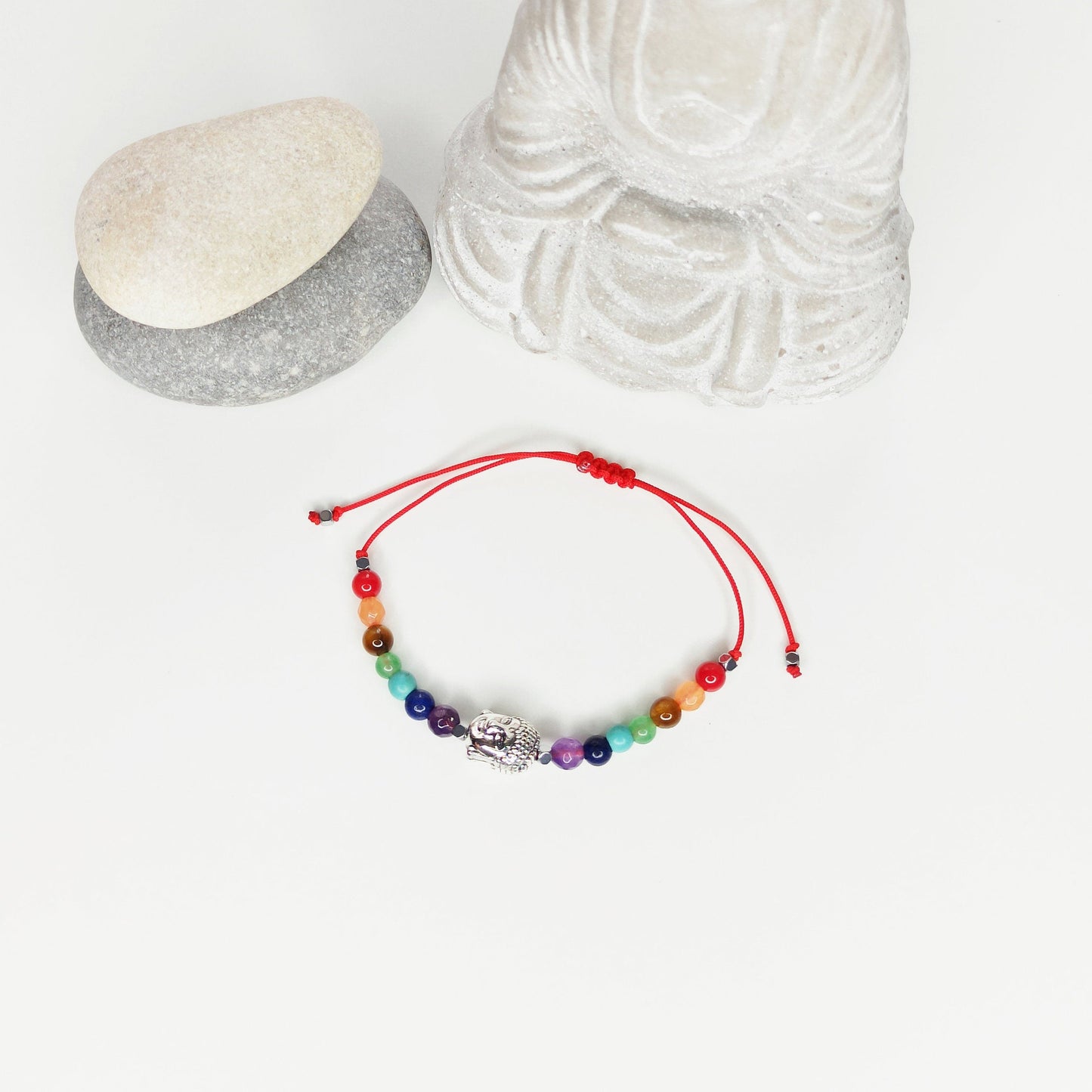 Pulsera 7 chakras y encanto de Buda - NellayComplements #