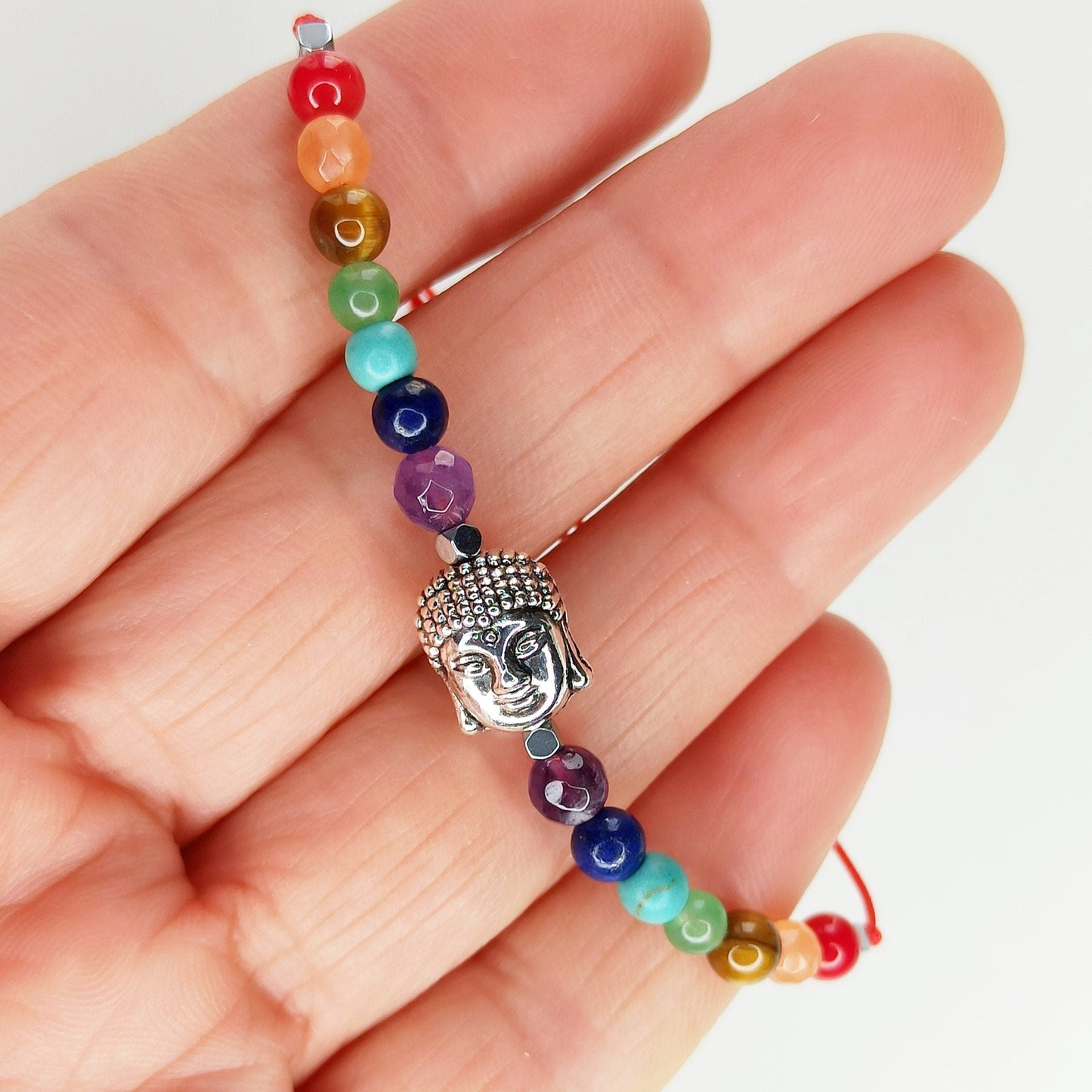 Pulsera 7 chakras y encanto de Buda - NellayComplements #