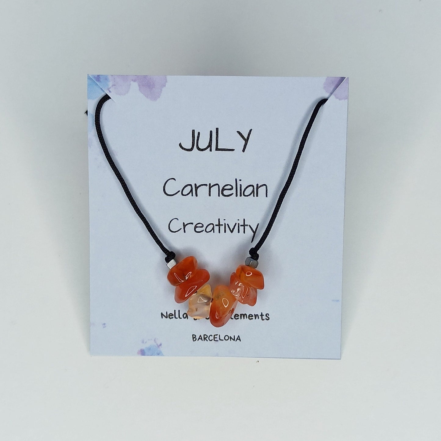 Collar con piedras de nacimiento mes de Julio - NellayComplements #
