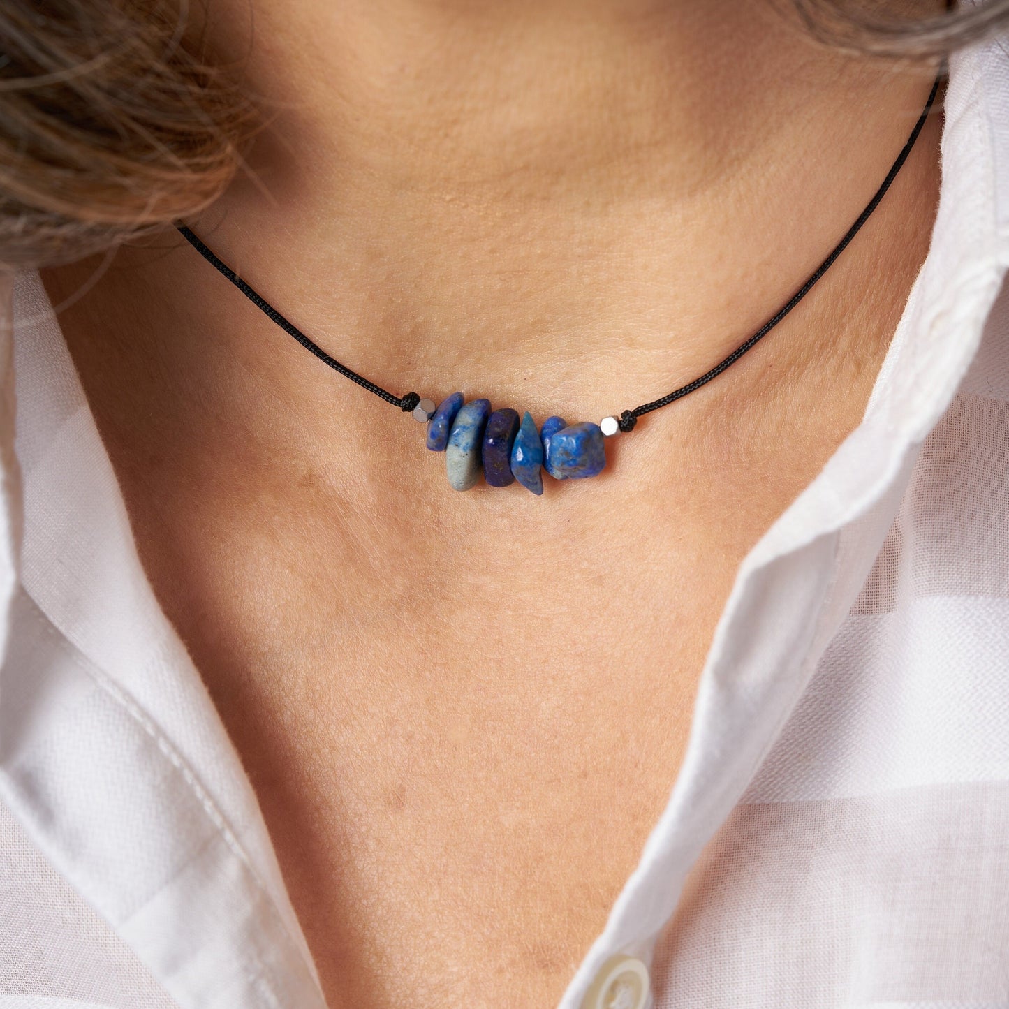 Collar con piedras de nacimiento mes de Septiembre - NellayComplements #