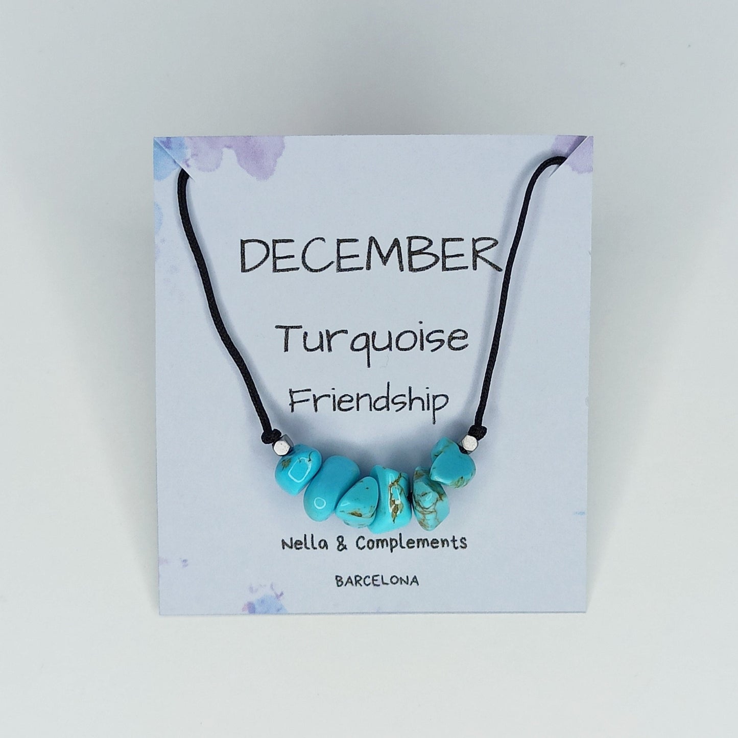 Collar con piedras de nacimiento mes de Diciembre - NellayComplements #