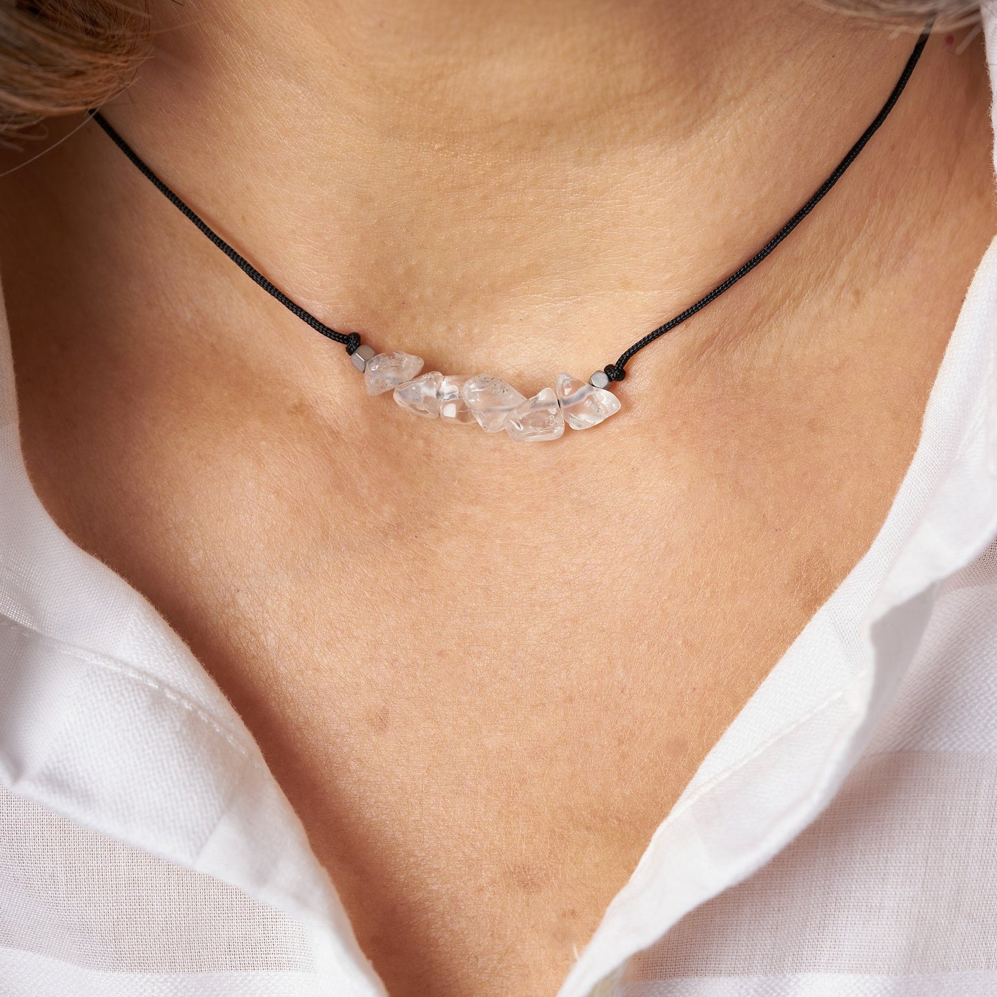 Collar con piedras de nacimiento mes de Abril - NellayComplements #
