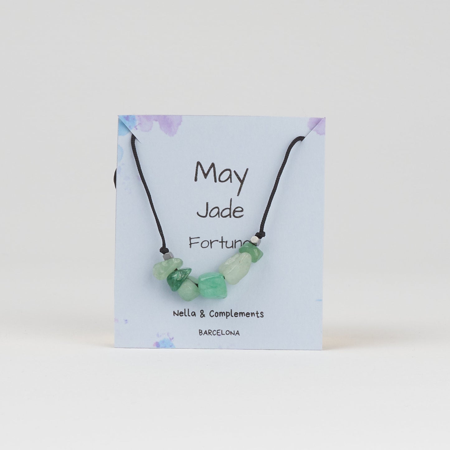 Collar con piedras de nacimiento mes de Mayo. - NellayComplements #
