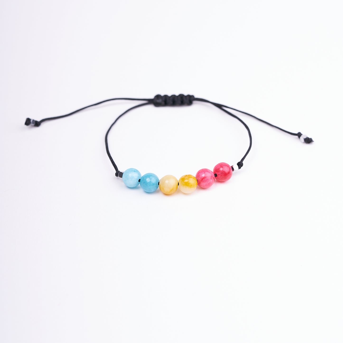 Pulsera de orgullo Pan Sexual, ágatas naturales - NellayComplements #