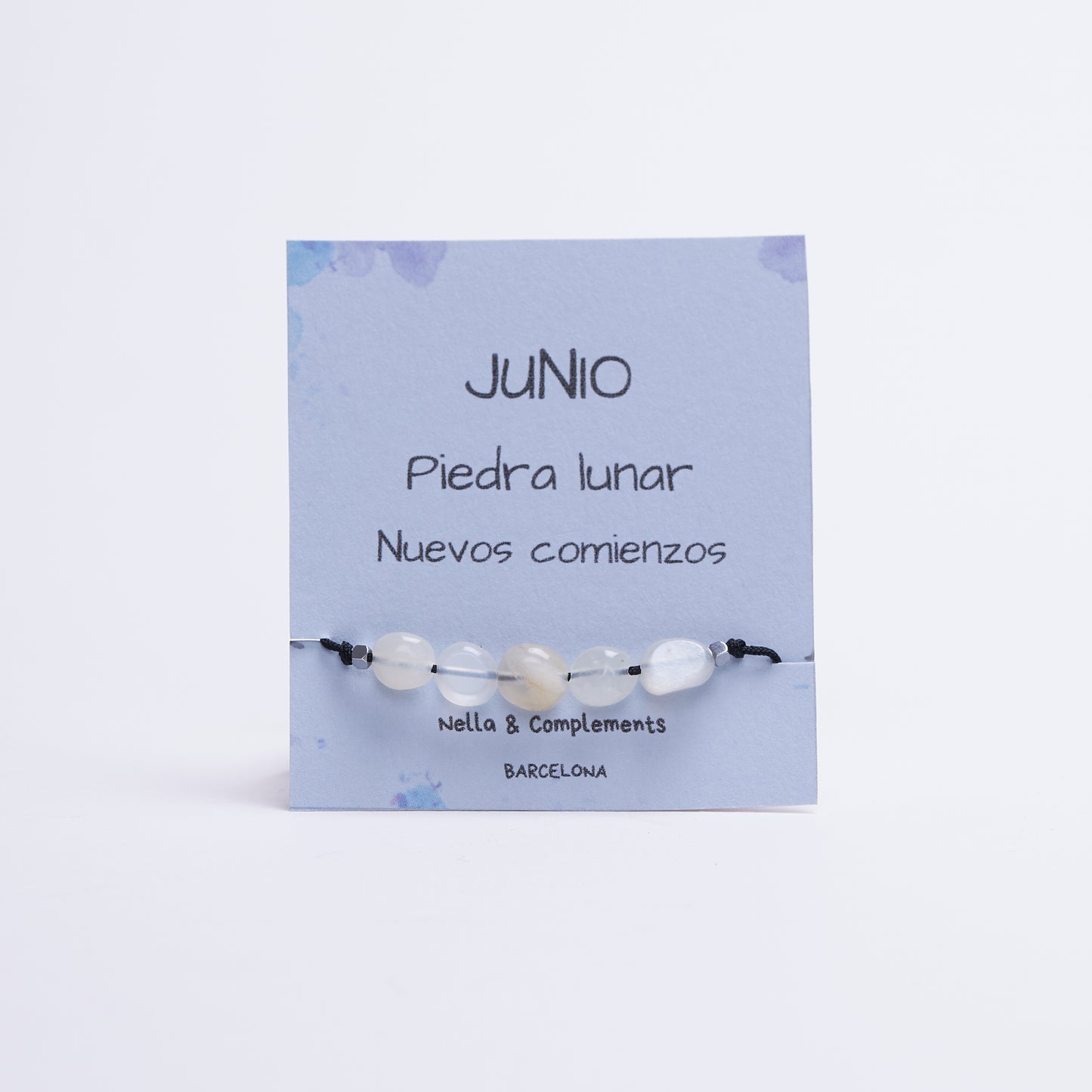 Pulsera con piedras de nacimiento mes de Junio. - NellayComplements #