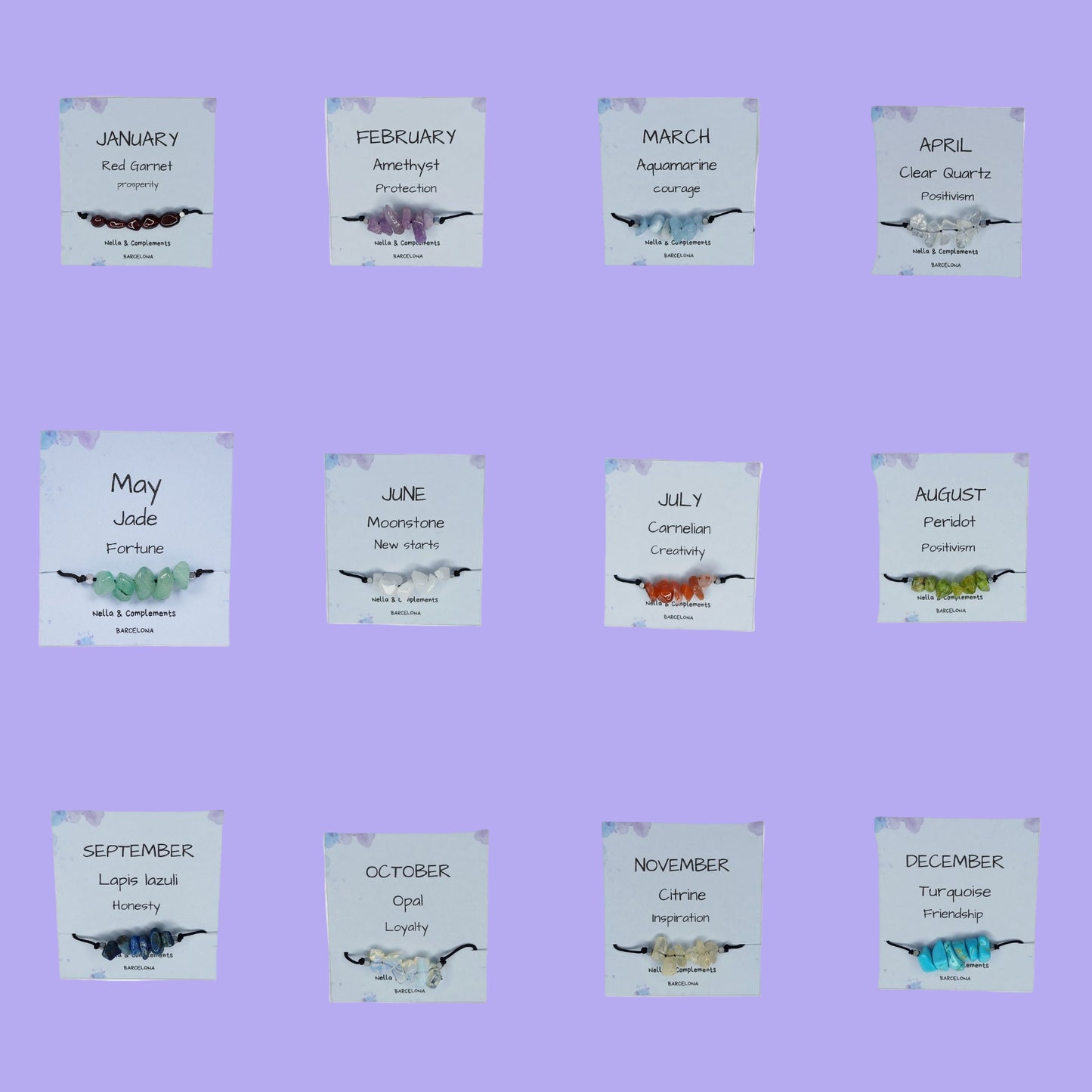 Pulsera piedra de Nacimiento Octubre | Piedra natal de Octubre