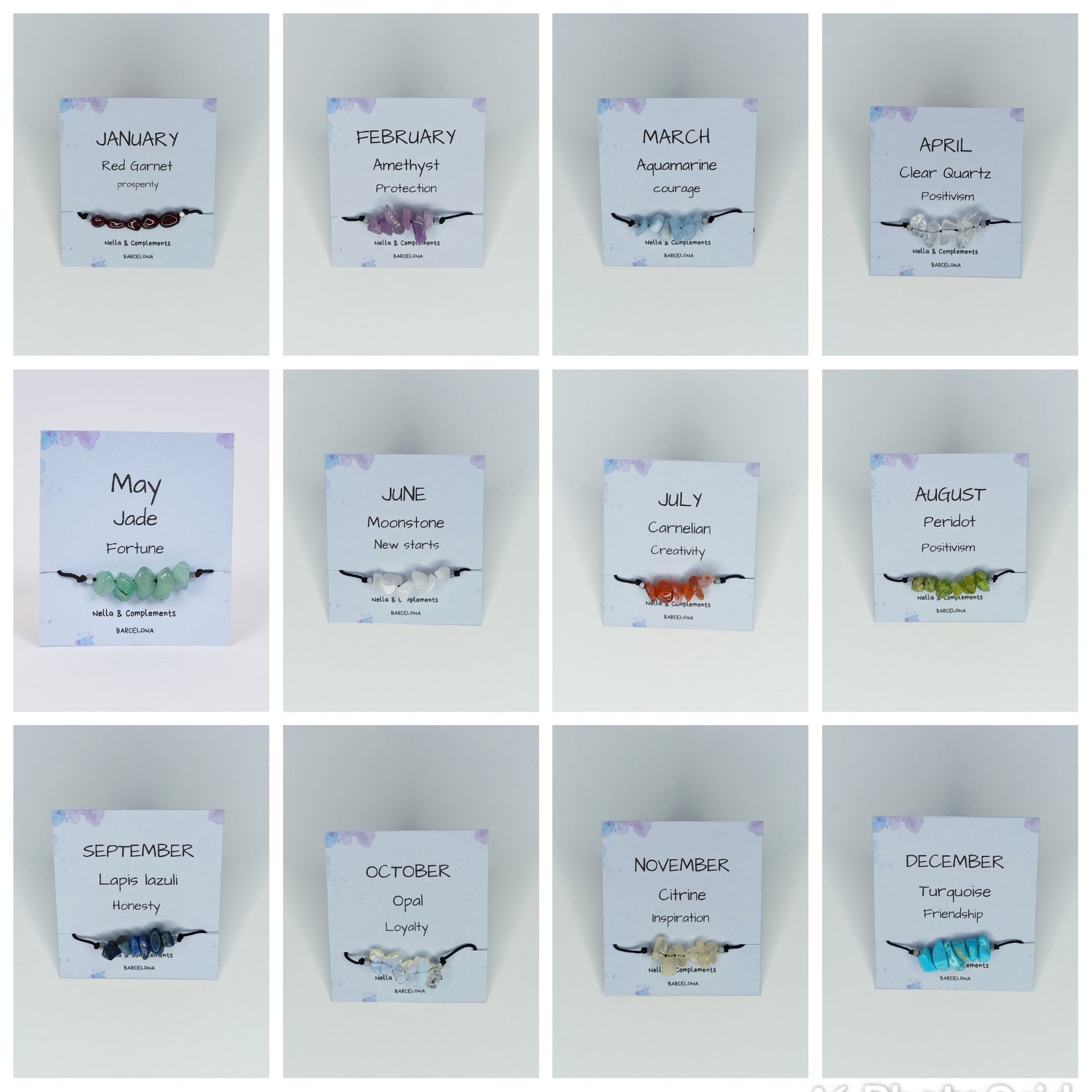 Pulsera piedra de nacimiento Junio | Piedra natal de Junio