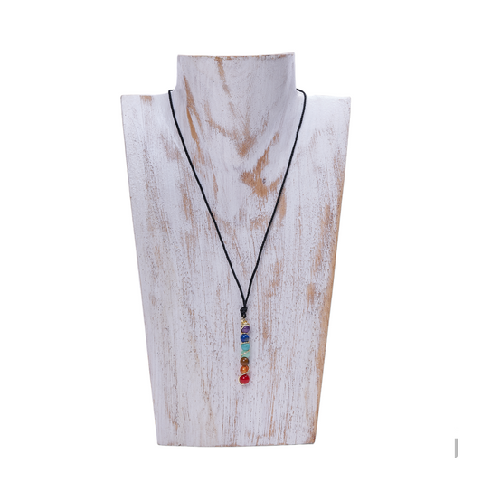 Collar 7 chakras con Piedras naturales.