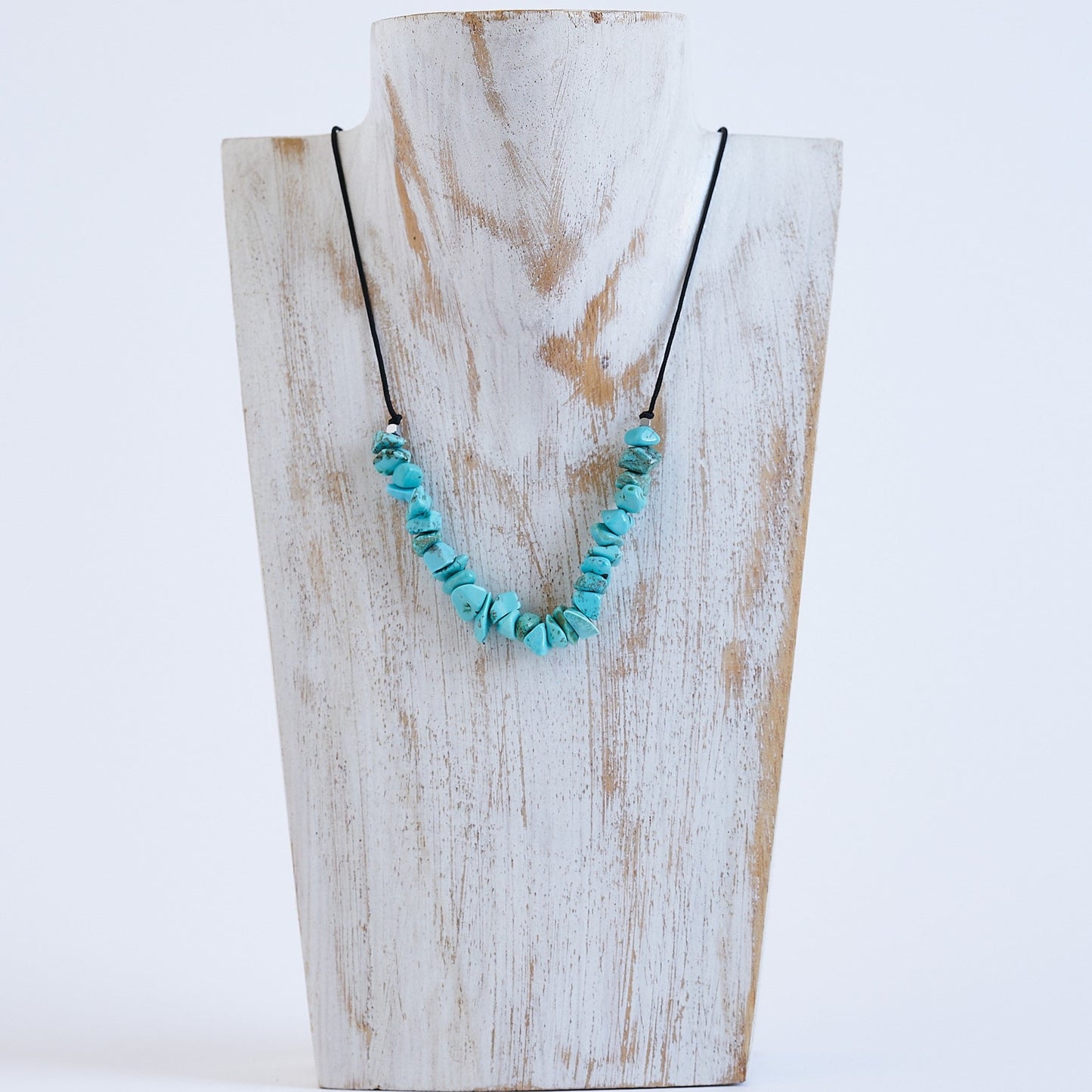 Collar con turquesas, piedra natural