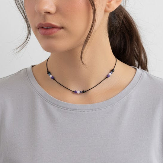 Collar orgullo Asexual | Colores Asexual. Imagen de referencia creada con IA
