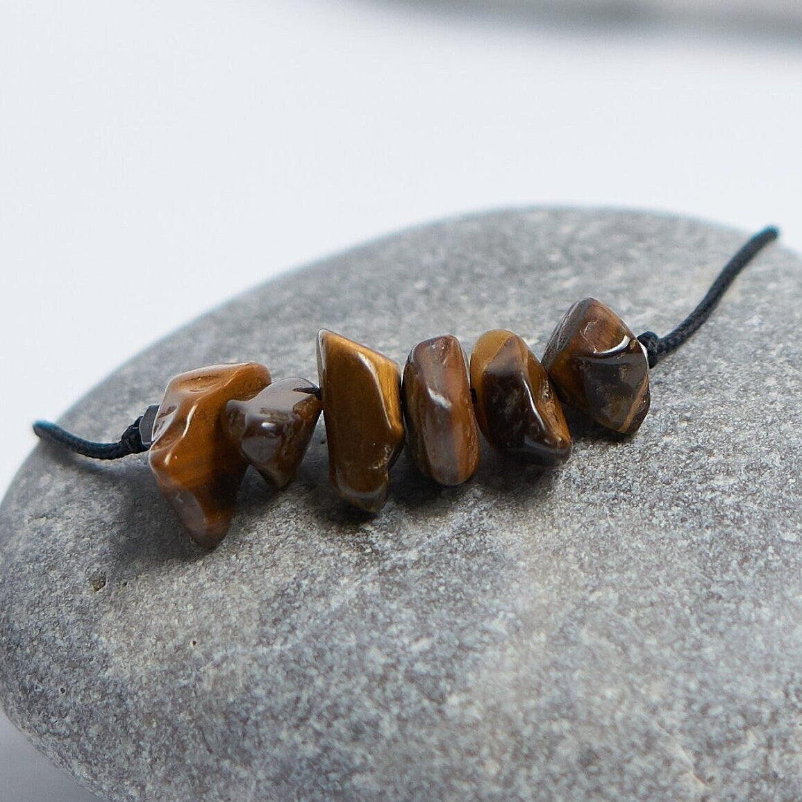 Pulsera piedras de Ojo de Tigre | Piedra natural.