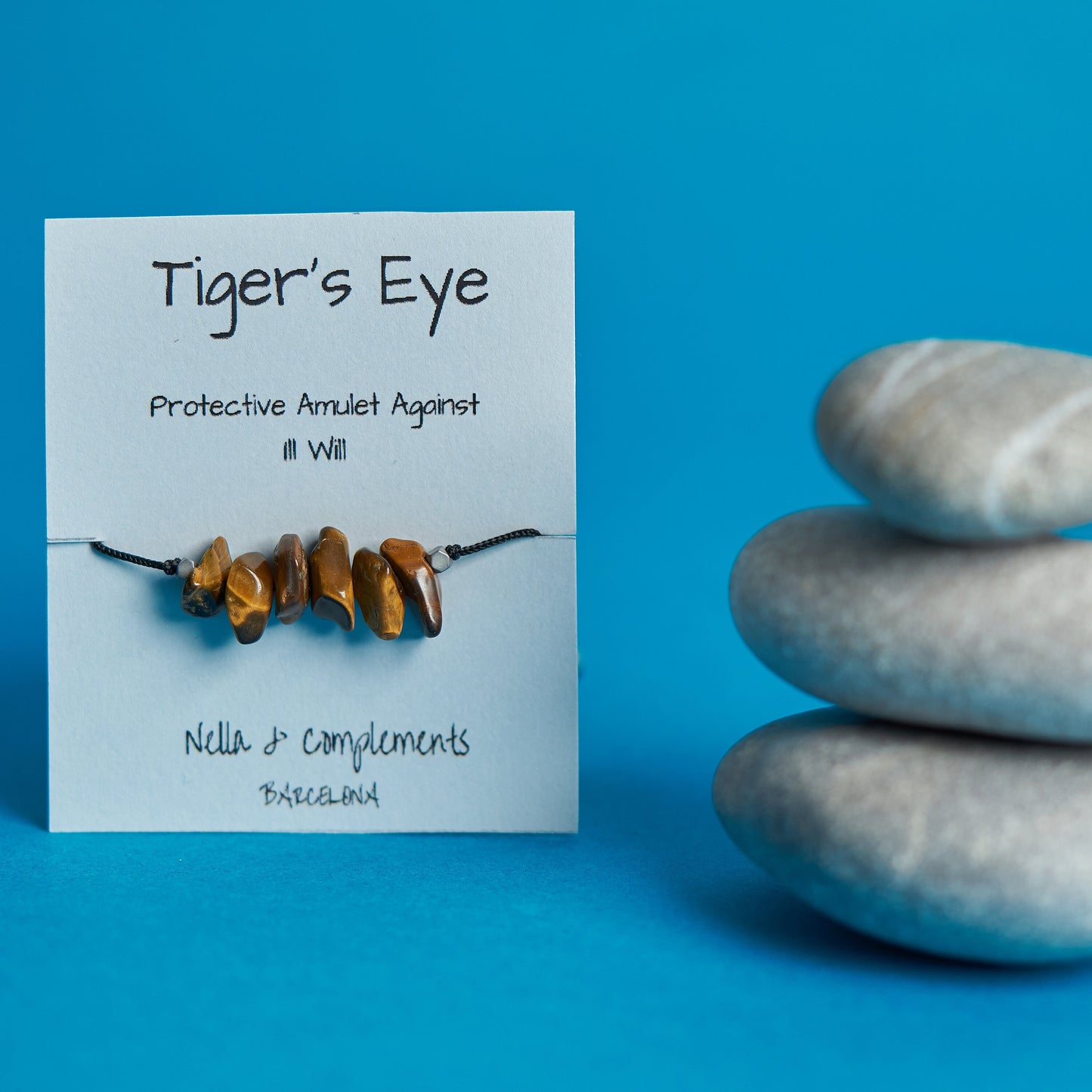 Pulsera piedras de Ojo de Tigre | Piedra natural.