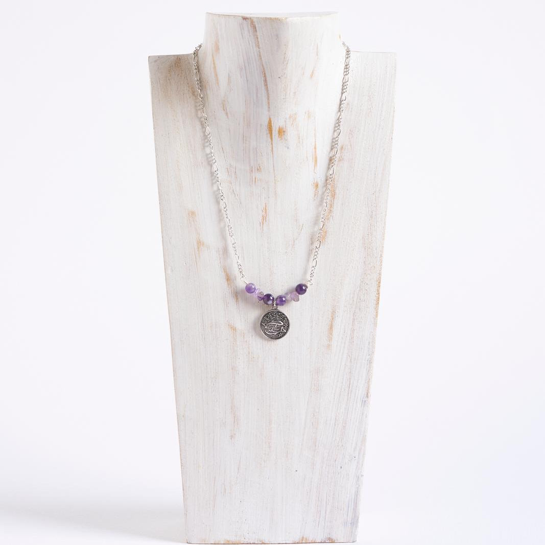 Collar del Zodíaco Piscis | Piedra del signo Piscis.