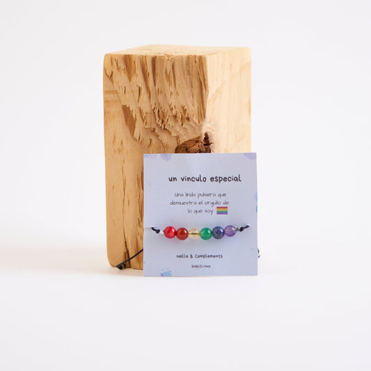 Pulsera Orgullo LGBTI: Piedras Naturales Únicas, ¡Celebra tu Estilo!