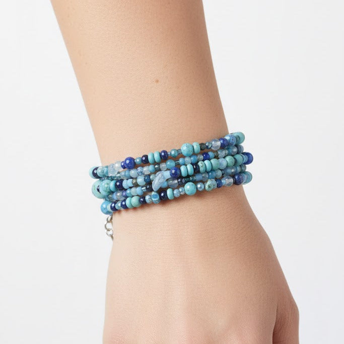 Pulsera o/y Collar de vueltas | Piedras Naturales.