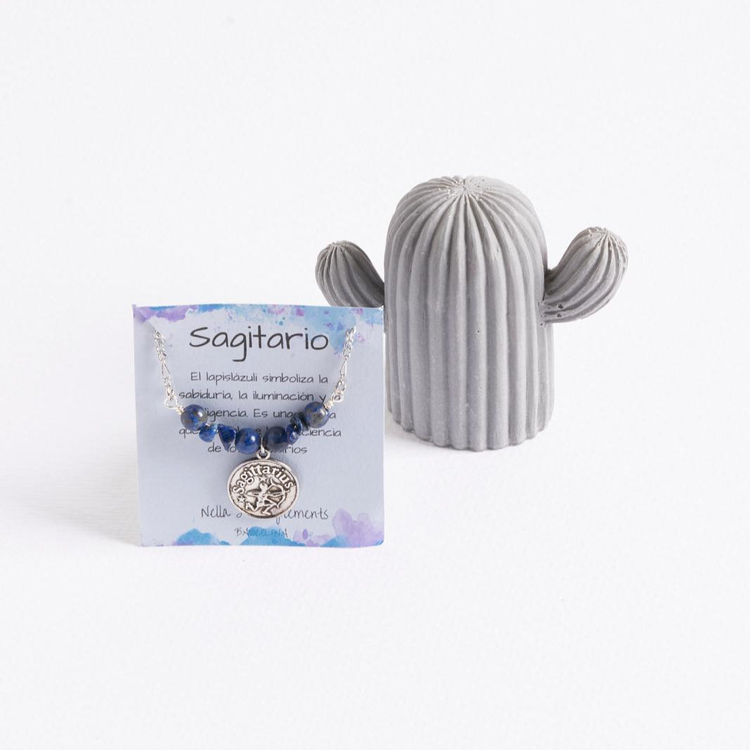 Collar del Zodíaco Sagitario | Piedra del signo Sagitario | Hecho a mano.