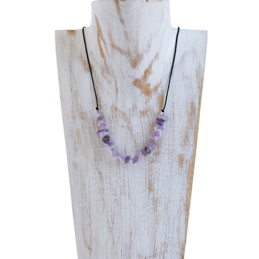 Collar con Amatista,  piedra natural