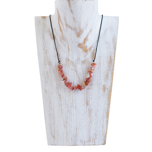 Collar con Cornalina, piedra natural