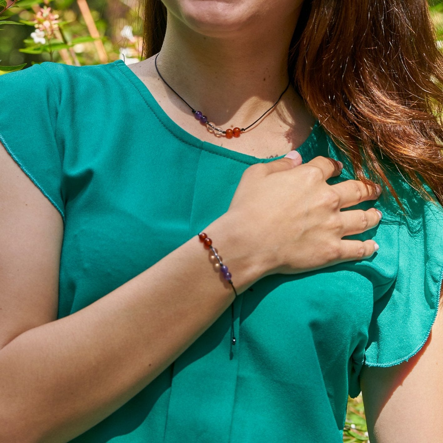 Pulsera con Piedras Energéticas para controlar el Estrés