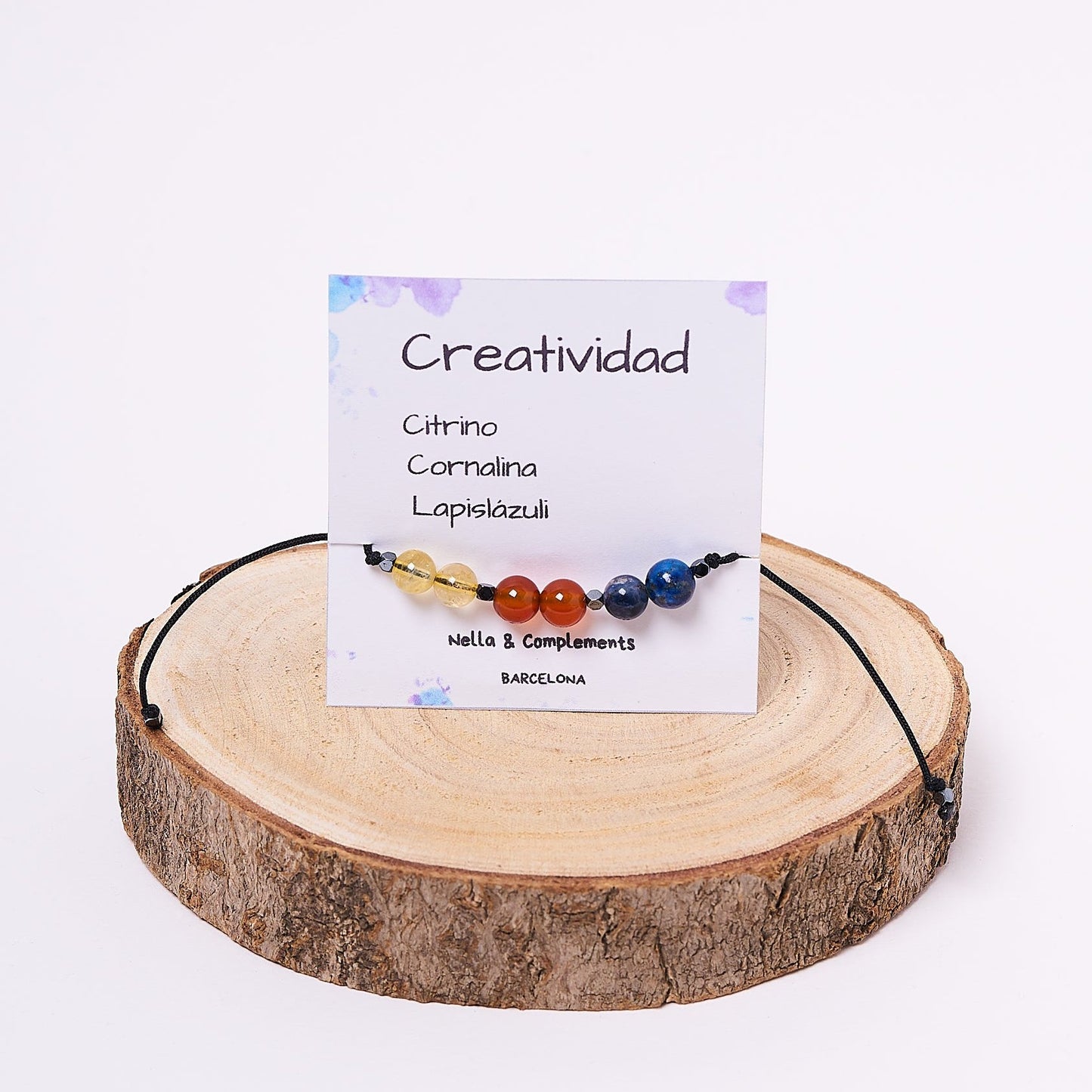 Pulsera con minerales para atraer la Creatividad 