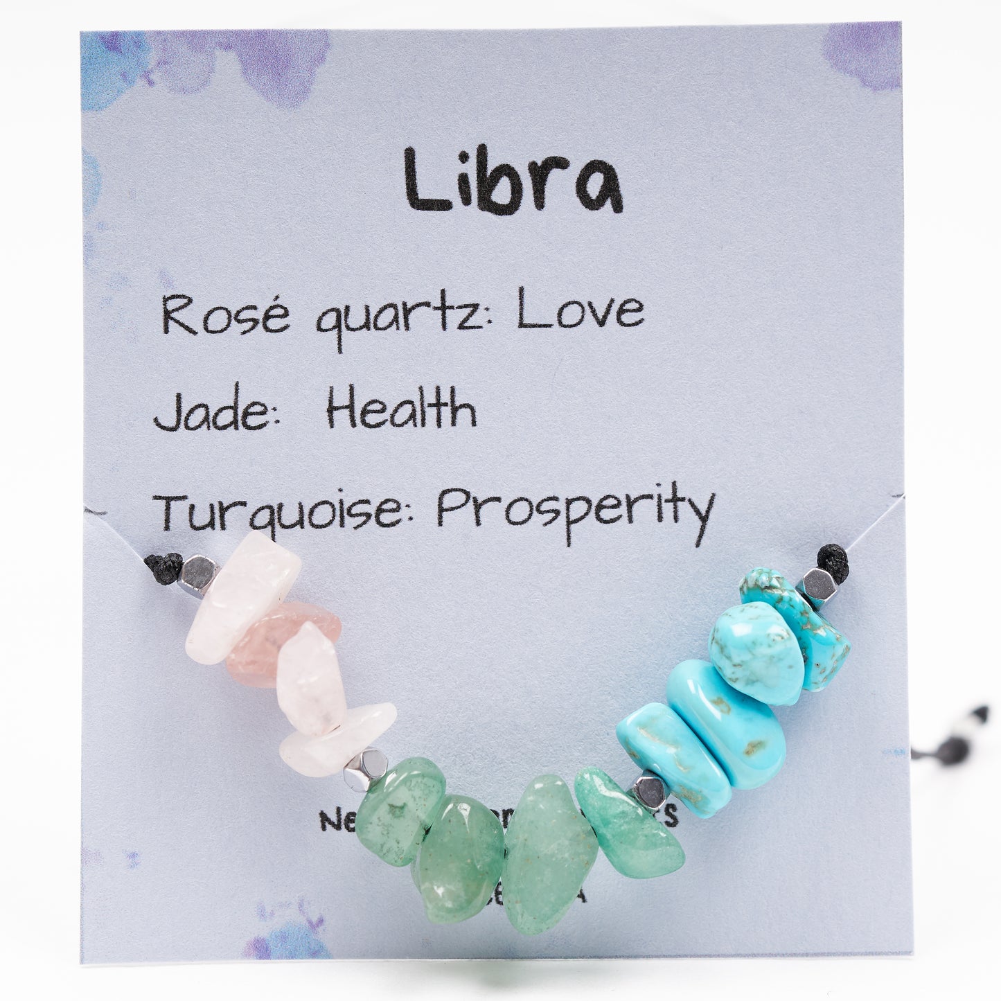 Pulsera piedras del zodíaco Libra.